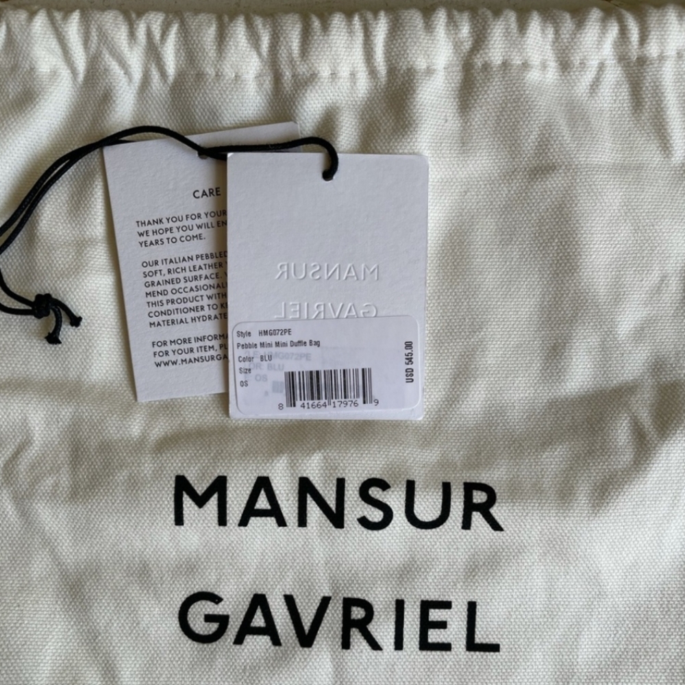 Mansur Gavriel blue mini duffle crossbody bag NWT - Picture 5 of 7